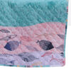 Wini 50 x 60 Inch Quilted Throw Blanket with Fill, Mermaid, Blue, Pink