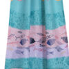 Wini 4 Piece Window Curtain Panel Set, Mermaid Design, Pink, Blue Polyester