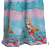 Wini 4 Piece Window Curtain Panel Set, Mermaid Design, Pink, Blue Polyester