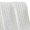 Xumi 50 x 60 Inch Quilted Throw Blanket, Channel Quilting, Antique White