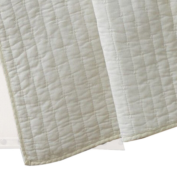 Xumi 50 x 60 Inch Quilted Throw Blanket, Channel Quilting, Antique White