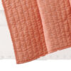 Xumi 50 x 60 Inch Quilted Throw Blanket, Channel Details, Coral Pink