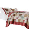 Evi Twin Quilt Set with 1 Pillow Sham, Multicolor Patchwork