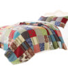 Lily 2 Piece Twin Quilt Set with Pillow Sham, Multicolor Patchwork