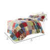 Lily 2 Piece Twin Quilt Set with Pillow Sham, Multicolor Patchwork