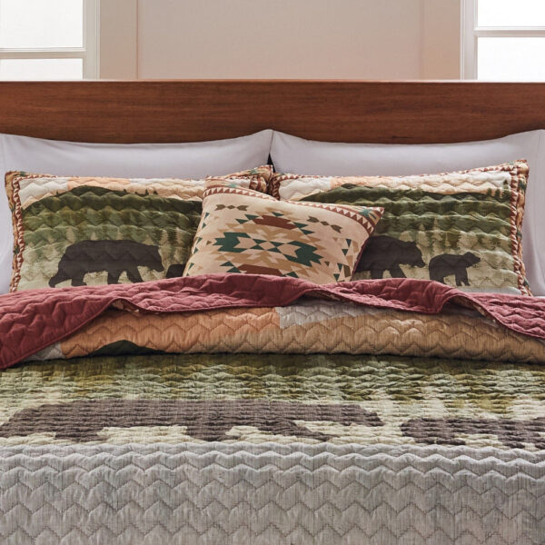 Kip 18 Inch Throw Pillow, Geometric Southwest Motifs, Natural Brown Finish