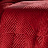 Ahab 2 Piece Twin Quilt Set with 1 Pillow Sham, Dutch Velvet Face, Red