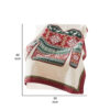 50 x 60 Inch Cotton Quilted Throw Blanket, Christmas Sweater Print, Red