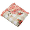 Lire 50 x 60 Inch Quilted Throw Blanket with Fill, Windflower Print, Red