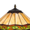 Dio 62 Inch Table Lamp, Colorful Tiffany Style Stained Glass, Bronze Resin