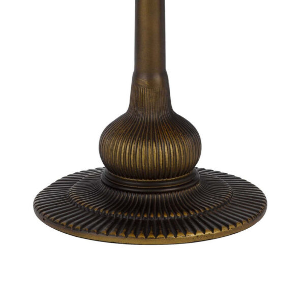 Dio 62 Inch Table Lamp, Colorful Tiffany Style Stained Glass, Bronze Resin