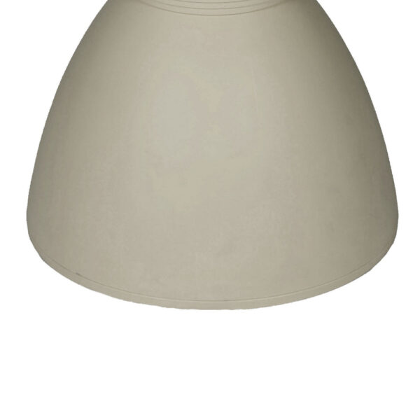 Niya 17 Inch Side End Table, Round Top, Pedestal Base, Indoor Outdoor, Gray