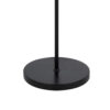 Sie 59 Inch Floor Lamp, Navy Blue Linen Shade, Round Base, Black Metal Pole