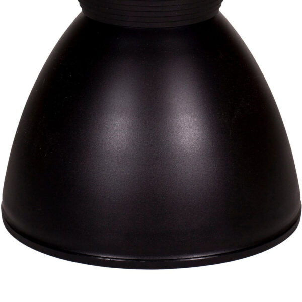 Hillary 17 Inch Side Table, Indoor Outdoor, Hourglass Shape, Black Finish