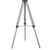 56 Inch Floor Lamp, White Tapered Drum Shade, Weathered Gray Tripod Base