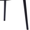 Geni 23 Inch Side Dining Chair Set of 4, Indoor Outdoor, Black Finish