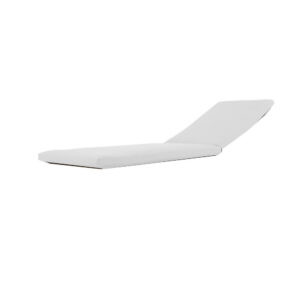 Edie 76 Inch Outdoor Lounger Cushion, White