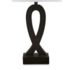 29 Inch Table Lamp Set of 2, Black Sculptural Solid Base, Empire Hardback