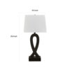 29 Inch Table Lamp Set of 2, Black Sculptural Solid Base, Empire Hardback