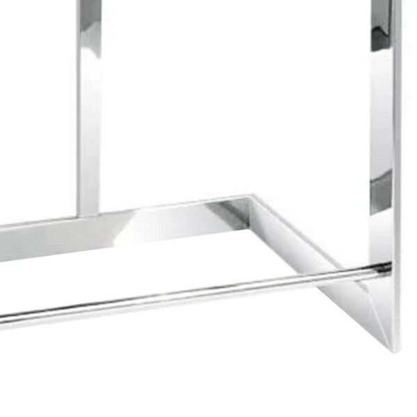 Gei 26 Inch Counter Stool Chair, Low Back, Gray Velvet, Cantilever Chrome