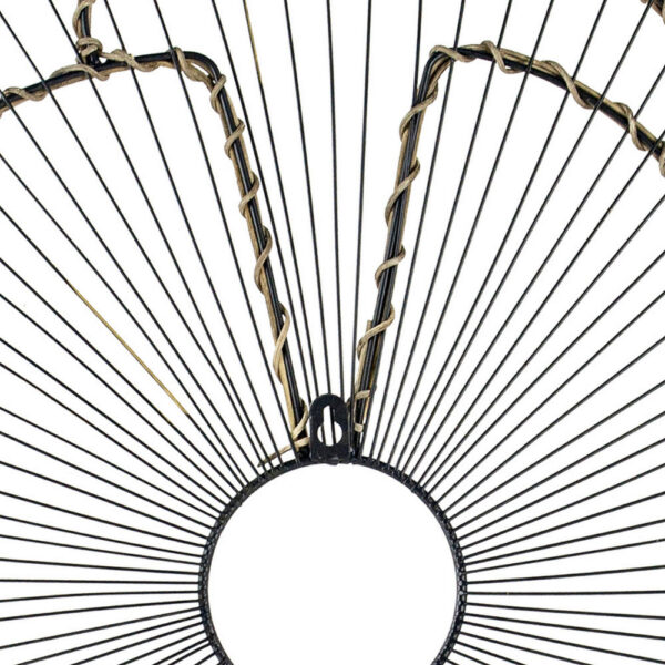 30, 24, 18 Inch Set of 3 Decorative Metal Flowers, Wall Decor Black, Gold