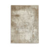 Lae 5 x 7 Medium Area Rug, Machine Woven Abstract Art Design, Brown Gray