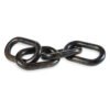 Delby Tabletop Sculpture Home Decor, Wood Link Chain, Distressed Black