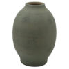 Col Home Decor Flower Vase, Traditional Urn Shape, Sage Green Ceramic