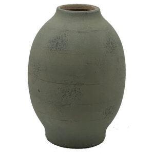 Col Home Decor Flower Vase, Traditional Urn Shape, Sage Green Ceramic
