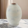 Col Home Decor Flower Vase, Traditional Urn Shape, Sage Green Ceramic