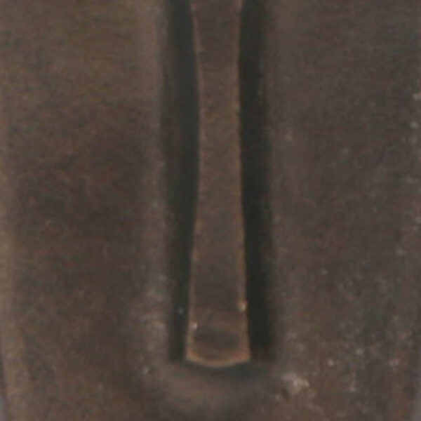 Anea Flower Vase, Face Design, Pedestal Base, Textured Bronze Finish