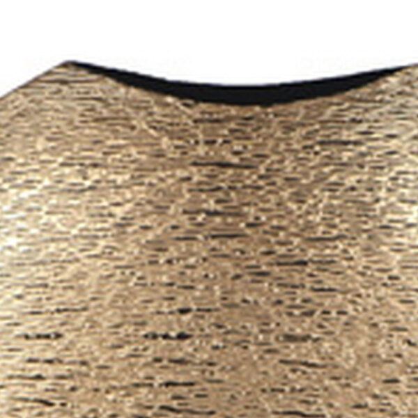 Bier Accent Flower Vase, Tabletop Decor, Gold and Black Textured Finish