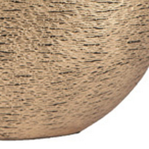 Bier Accent Flower Vase, Tabletop Decor, Gold and Black Textured Finish