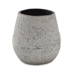 Mony 10 Inch Tabletop Decorative Flower Vase, Home Accessory, White Brown