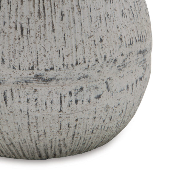 Mony 10 Inch Tabletop Decorative Flower Vase, Home Accessory, White Brown