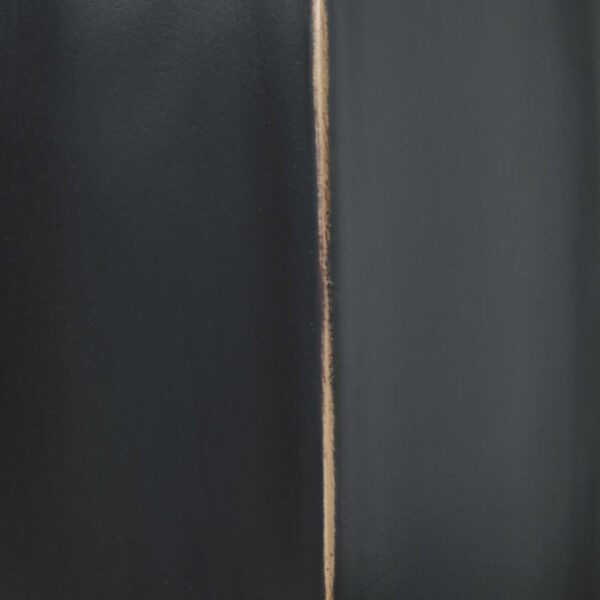 Troy 9 Inch Flower Vase, Home Decor Accessory Piece, Black Polyresin