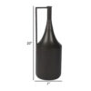 Toly 20 Inch Flower Vase, Industrial Angular Handle, Distressed Brown