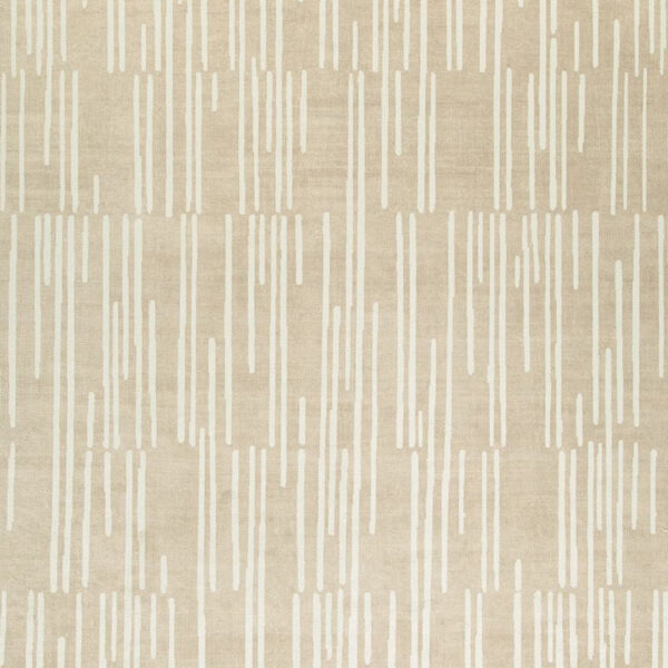 Stebin 5 x 7 Area Rug, Shag Style, 15mm Pile Cream Polyester, Washable