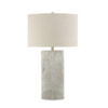Bard 30 Inch Table Lamp, Accent Cylindrical Base, Ivory Oval Fabric Shade