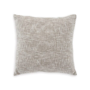 Throw Pillow Set of 4, 20 Inch Square, Brown and White Cotton Woven Texture