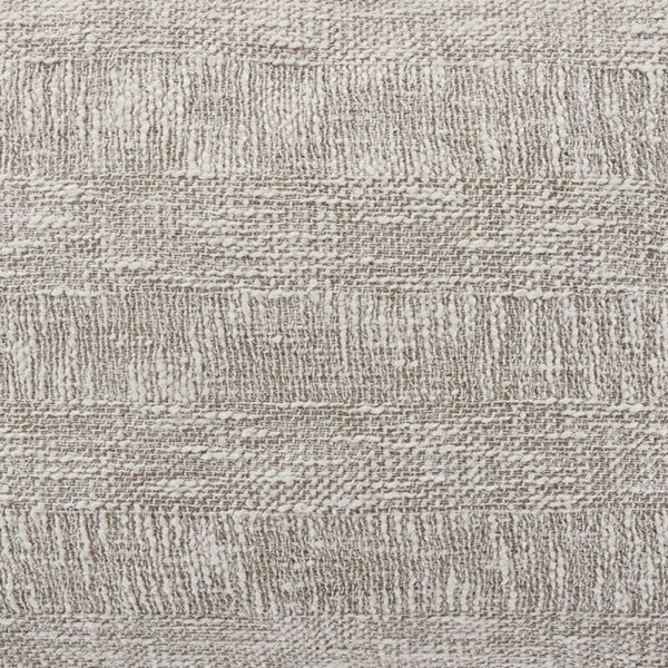 Throw Pillow Set of 4, 20 Inch Square, Brown and White Cotton Woven Texture