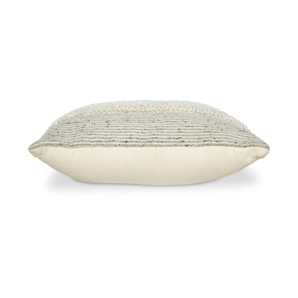 Throw Pillow Set of 4, 20 Inch, Polyester, Handwoven Stripes, Beige Cotton