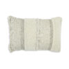 Lumbar Pillow Set of 4, 14 x 22 Inch, Polyester, Handwoven Beige Cotton