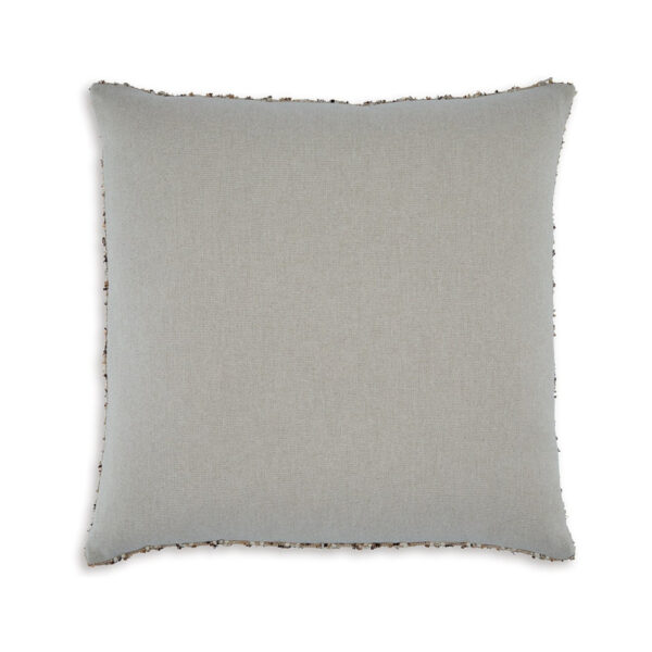 Lany 22 Inch Accent Pillow Set of 4, Woven Striped Design, Zipper, Brown