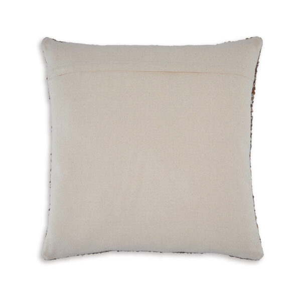 Nely 22 Inch Accent Pillow Set of 4, Handwoven Abstract Design, Ivory Brown