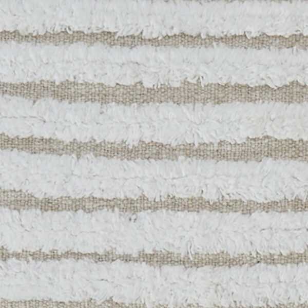 Aris 14 x 22 Lumbar Throw Pillow Set of 4, Geometric Design, White, Tan