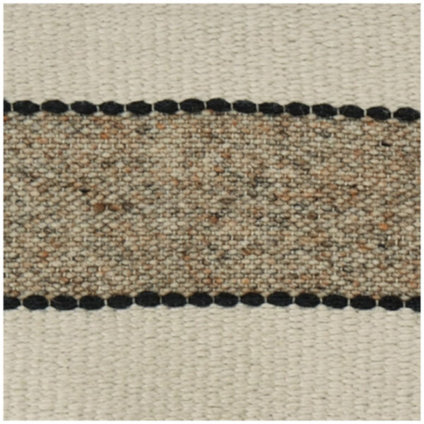 Fordy 20 Inch Decorative Throw Pillow Set of 4, Woven Stripes, Ivory, Tan