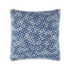 Coel 18 Inch Accent Pillow Set of 4, Indoor Outdoor Woven Geometric, Blue