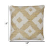 Neyr 18 Inch Throw Pillow Set of 4, Indoor Outdoor, Yellow White Floral