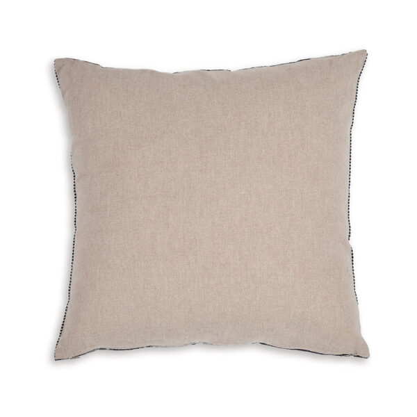 Throw Pillow Set of 4, 20 Inch, Cotton, Black White Stripes, Straight Edge